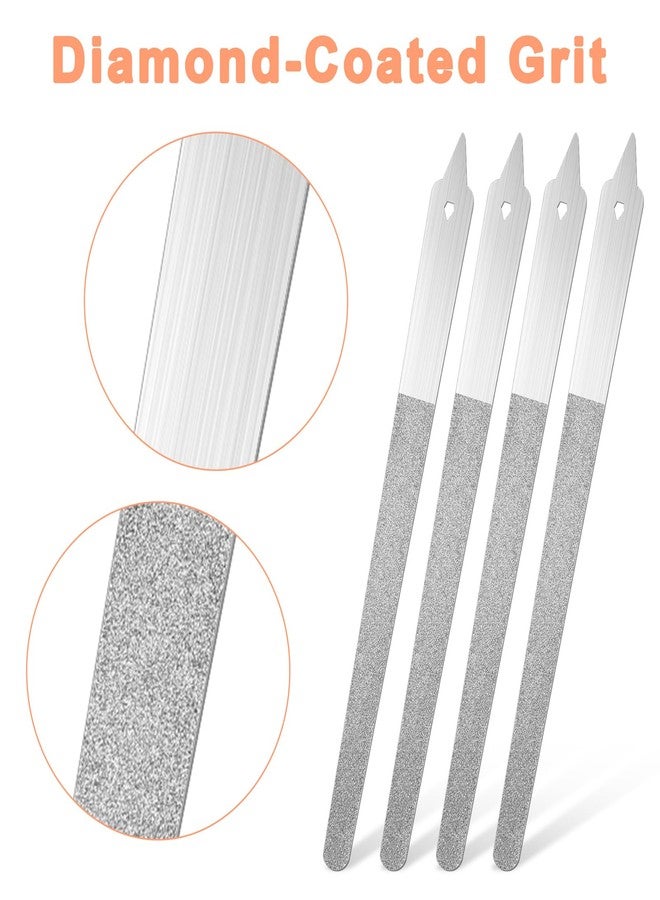 Thrymme 4 Diamond Deb Nail File, 6 Inch Diamond Nail Files for Women, Salon Home - Image 2